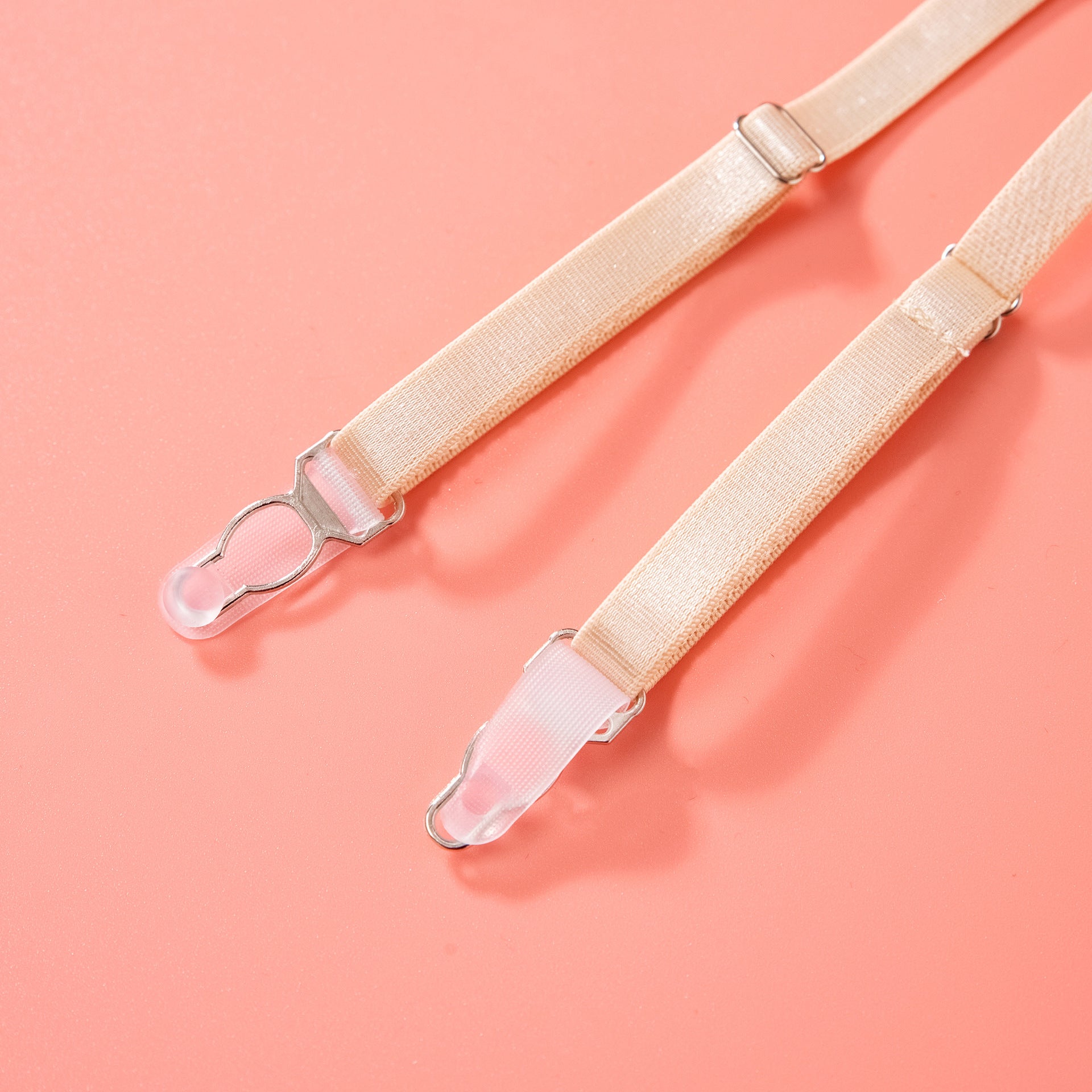 Bisque Sheer Lace Garter Lingerie Ensemble Garter Details