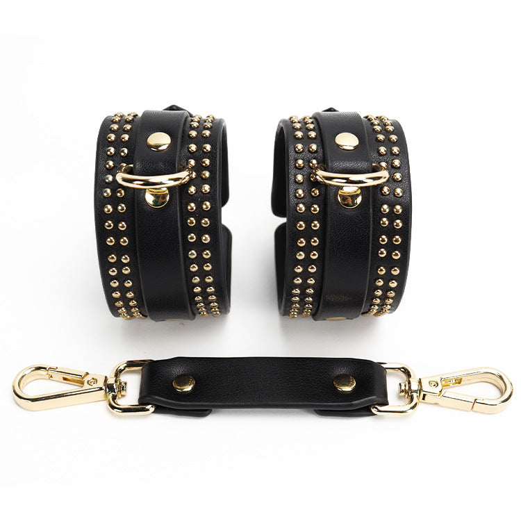 Wholesale Rivet Bondage Starter Kit in Black ankle cuff