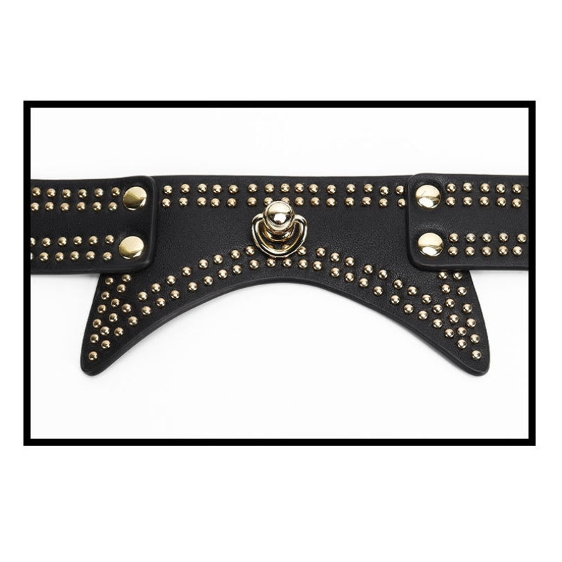 Wholesale Rivet Bondage Starter Kit in Red and Black collar details