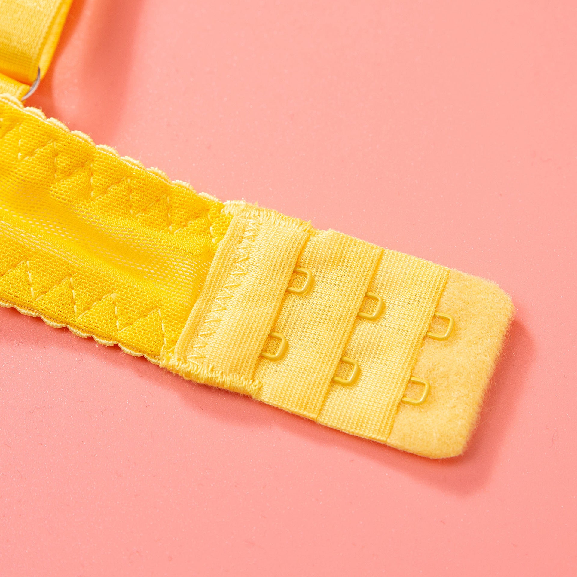 Yellow Sheer Lace Garter Lingerie Ensemble Strapy Details